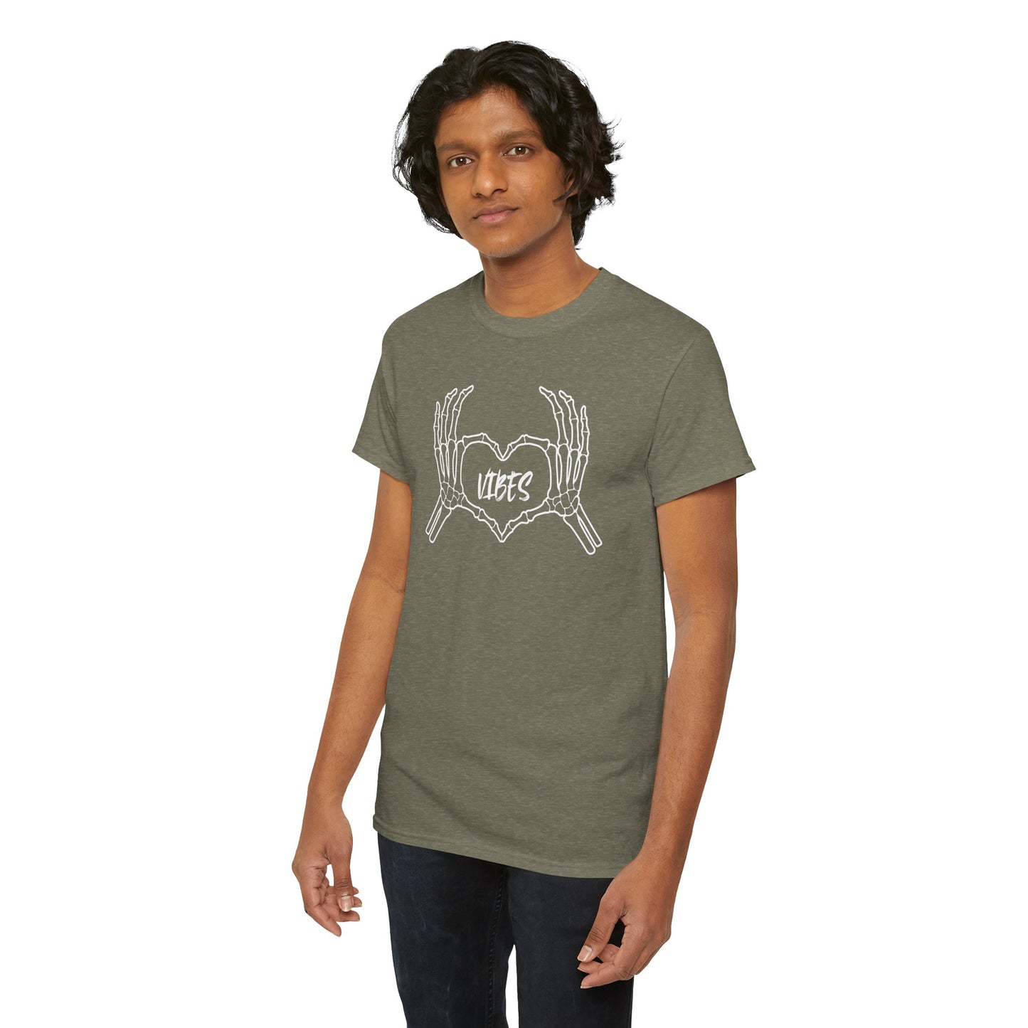 Skeleton Heart Vibes Tee